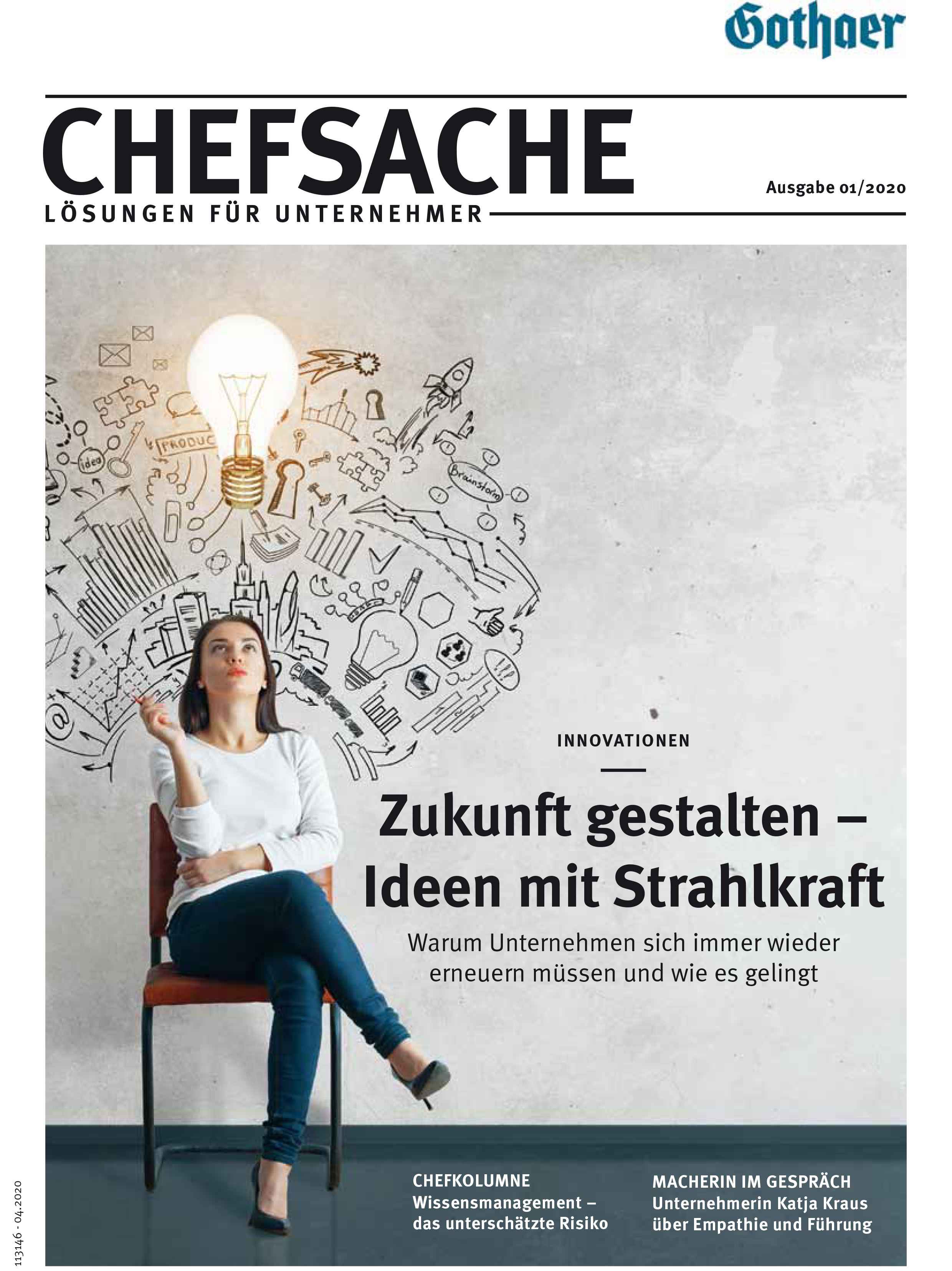 Titelseite Unternehmermagazin chefsache Ausgabe April 2020